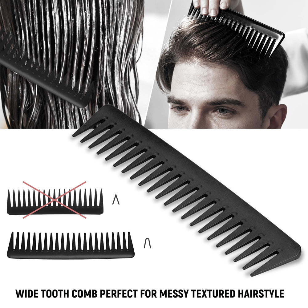 SALON SILK Peigne de coiffage classique, dents fines pour contours nets et répartition uniforme.