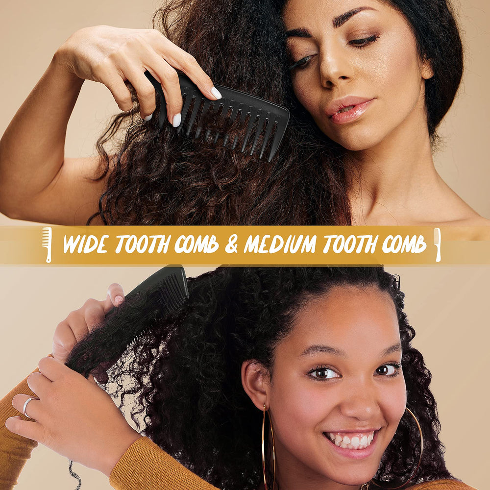 SALON SILK peigne-dents-larges: démêlage efficace pour les cheveux bouclés.