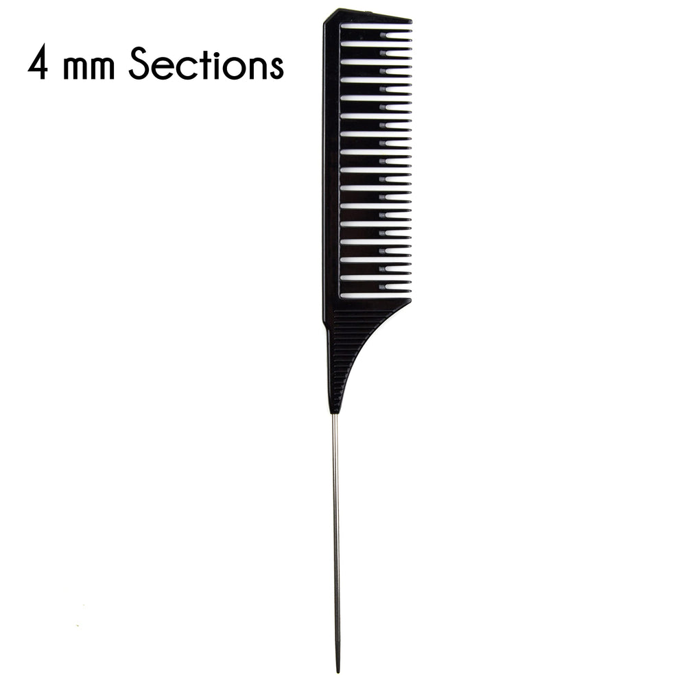 Salon Supply Co Lot 4 peignes mise en lumière sections 5 mm pour mèches visibles.