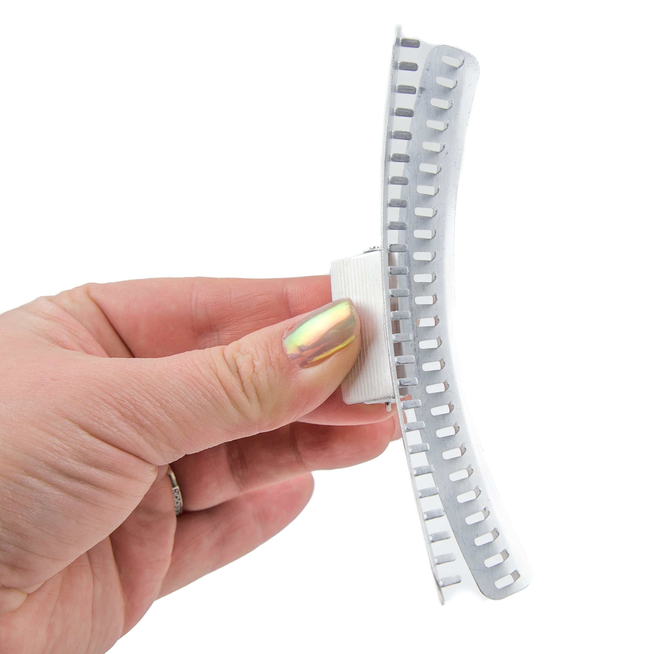 Salon Supply Co: pince papillon en aluminium pour fixer les vagues Marcel sur cheveux longs.