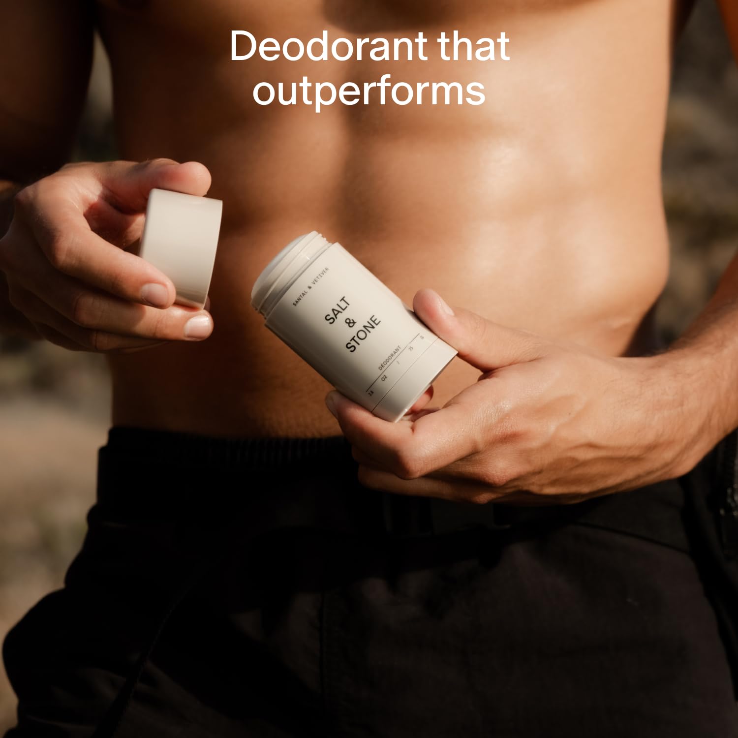 Salt & Stone déodorant ingrédients algues hydratation naturelle et douceur.