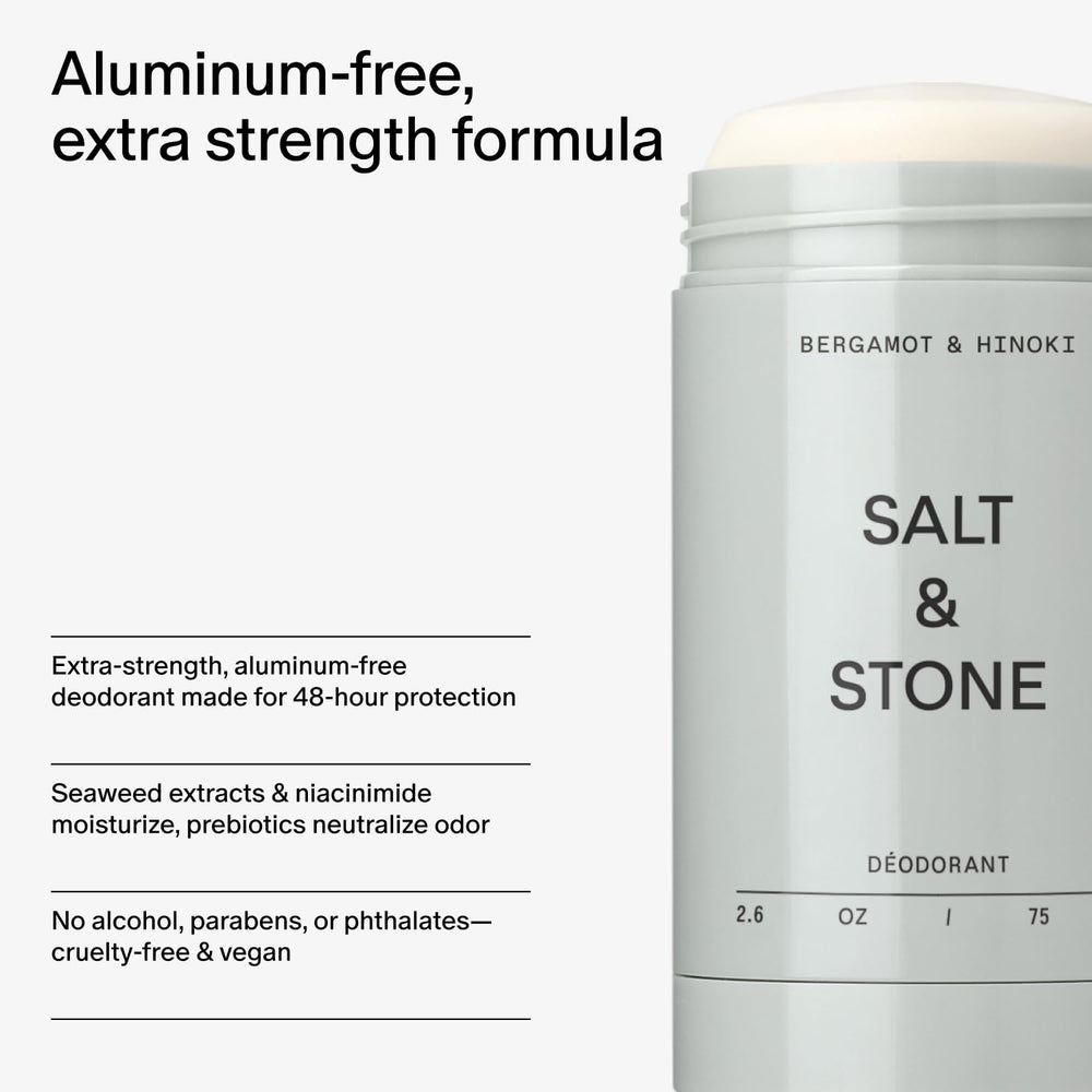 Produit Salt & Stone, parfum unisexe Bergamote et Hinoki pour tous.