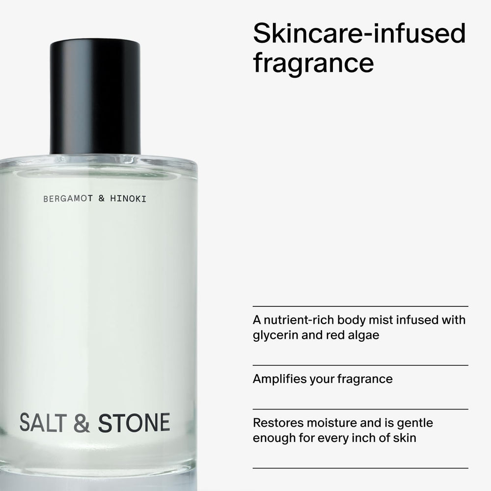 Ingrédients propres Salt & Stone, formulation végane et sans parabènes.