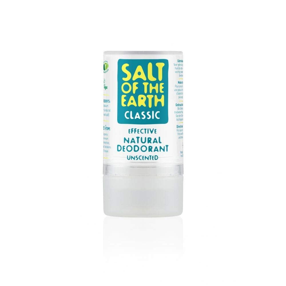 Salt Of the Earth Crystal Spring déodorant bâton 90 g, protection naturelle sans parfum.
