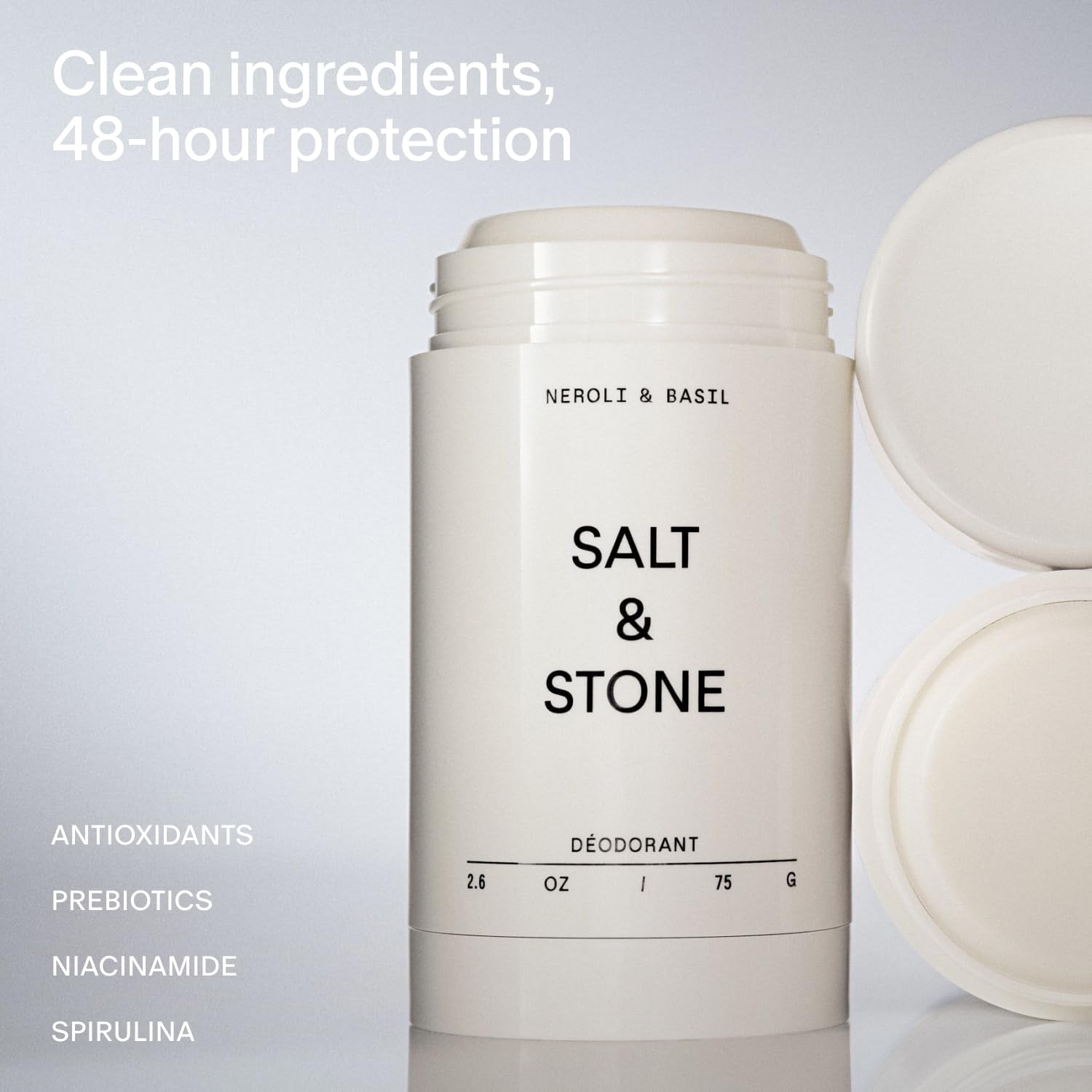 Salt & Stone sans aluminium, protection 48h sans traces