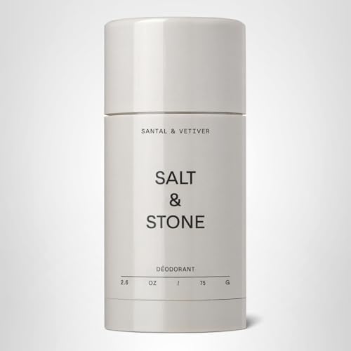 Salt & Stone Déodorant Santal & Vetiver parfum boisé et chaleureux.