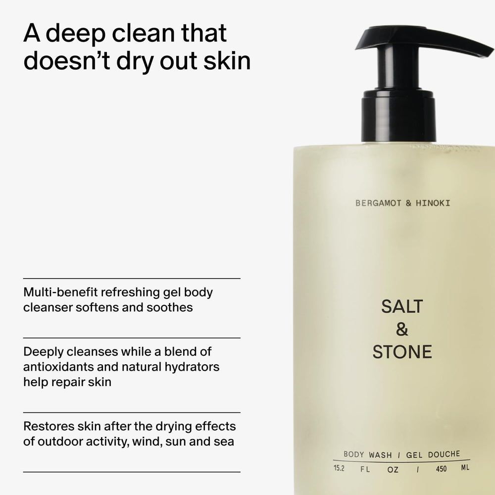 Parfum bergamot hinoki Salt & Stone, arôme citrus boisé
