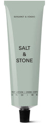 Salt & Stone Lotion Corps Bergamot Hinoki — bouteille visible, hydratation rapide et parfum frais.