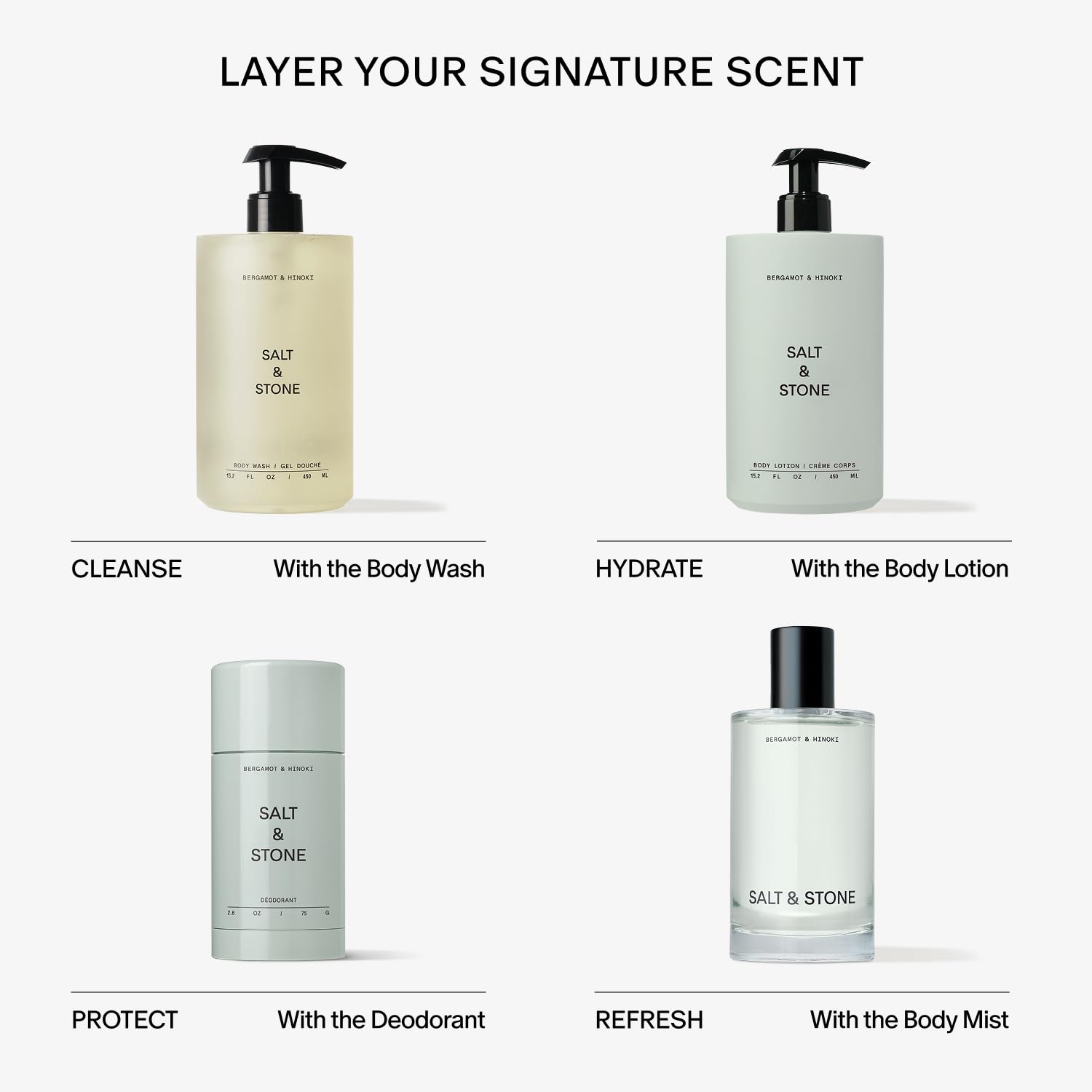 Salt & Stone Lotion Corps — usage universel pour homme et femme.