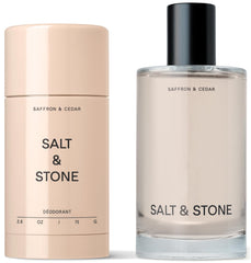 Salt & Stone Signature Duo: déodorant en bouteille et brume hydratante.