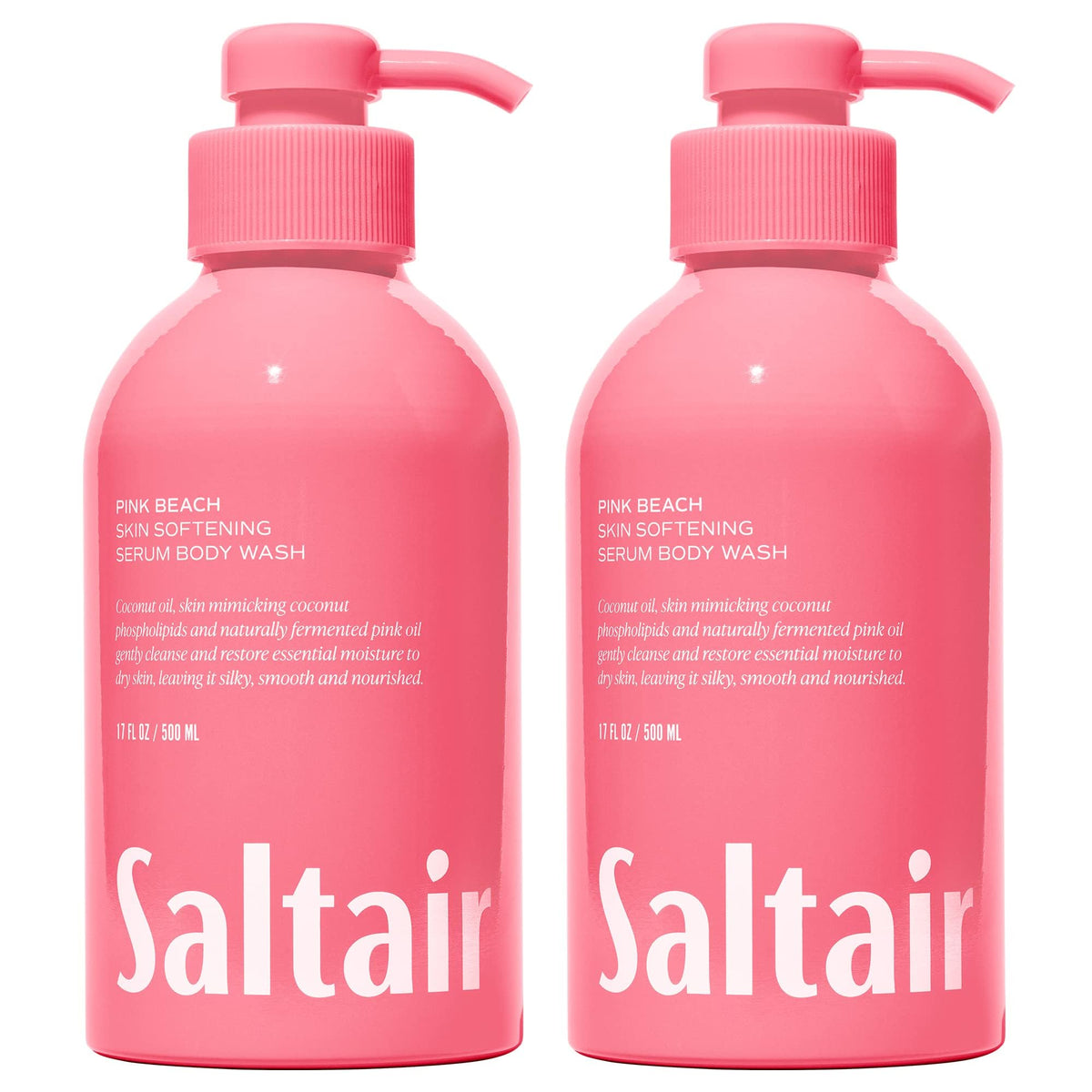 Saltair BAIN-CORPS Pink Beach, bouteille-pompe pour une hydratation douce