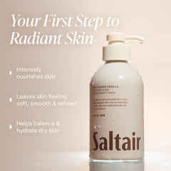 Monoi et huile hydratante Saltair, concentré pour peau douce et nourrie.