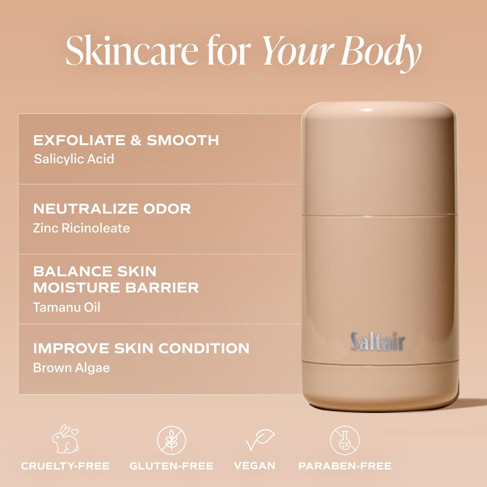 Saltair Déodorant Skincare - parfum Santal Bloom, fragrance florale et boisée.