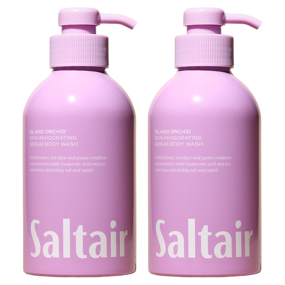 Saltair Island Orchid : deux bouteilles pompe prêtes à l emploi pour hydratation durable.