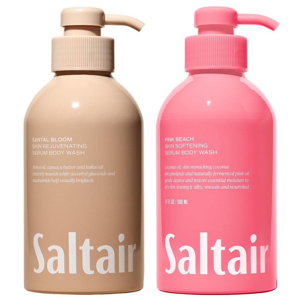 Saltair pack signature: duo hydratant pour peau douce après la douche.
