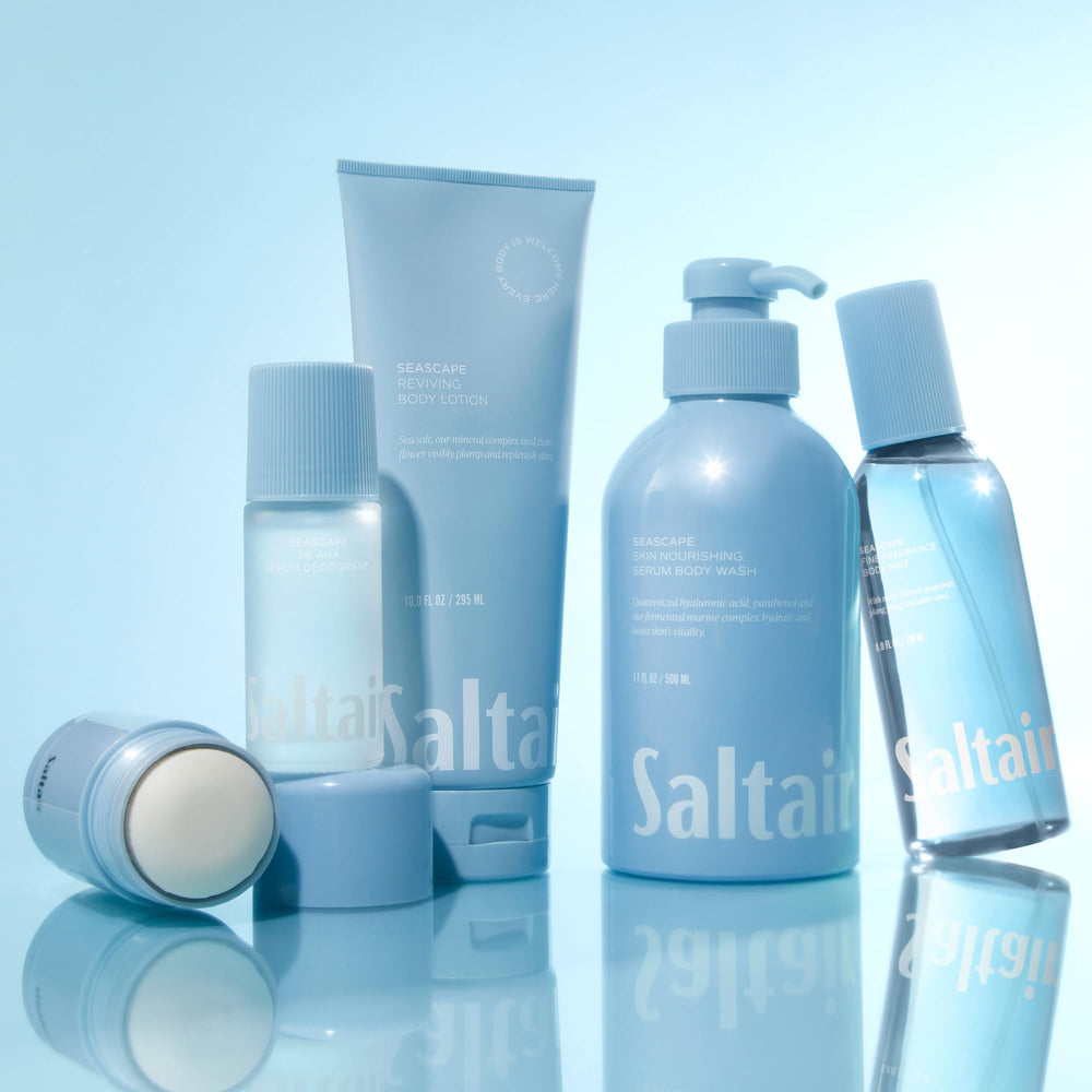 Usage quotidien Saltair Seascape lors de la douche, routine spa maison