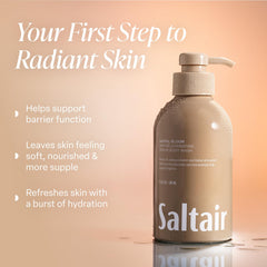 Saltair douche santal bloom bouteille: parfum enveloppant pour spa à domicile.