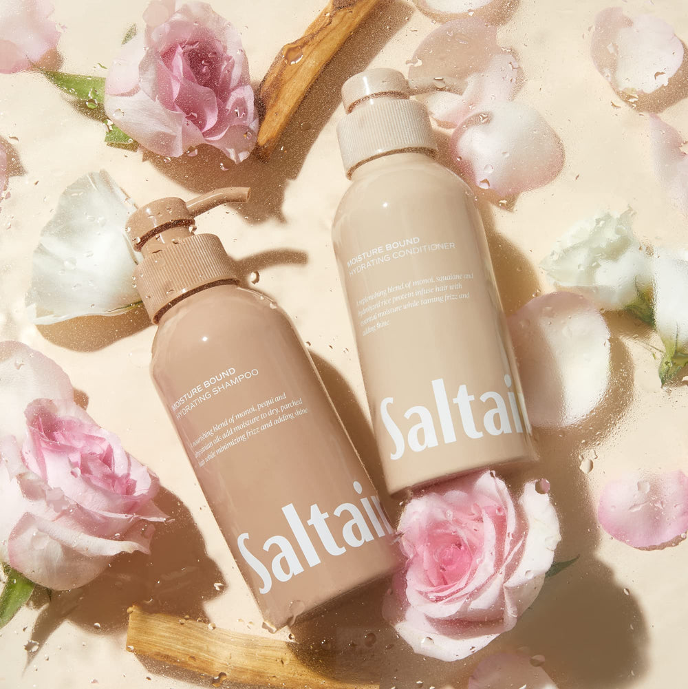 Saltair Emballage et bouchon du produit, présentation soignée.