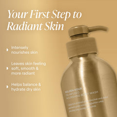 Saltair Gel Douche Golden Hour – mousse crémeuse qui enveloppe la peau.