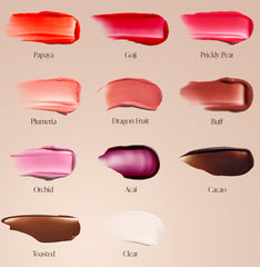 Saltair gloss teinte pêche, nuance douce avec brillance agréable.