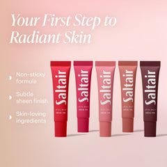 Saltair gloss teinte rosé clair, fini brillant et couleur naturelle.