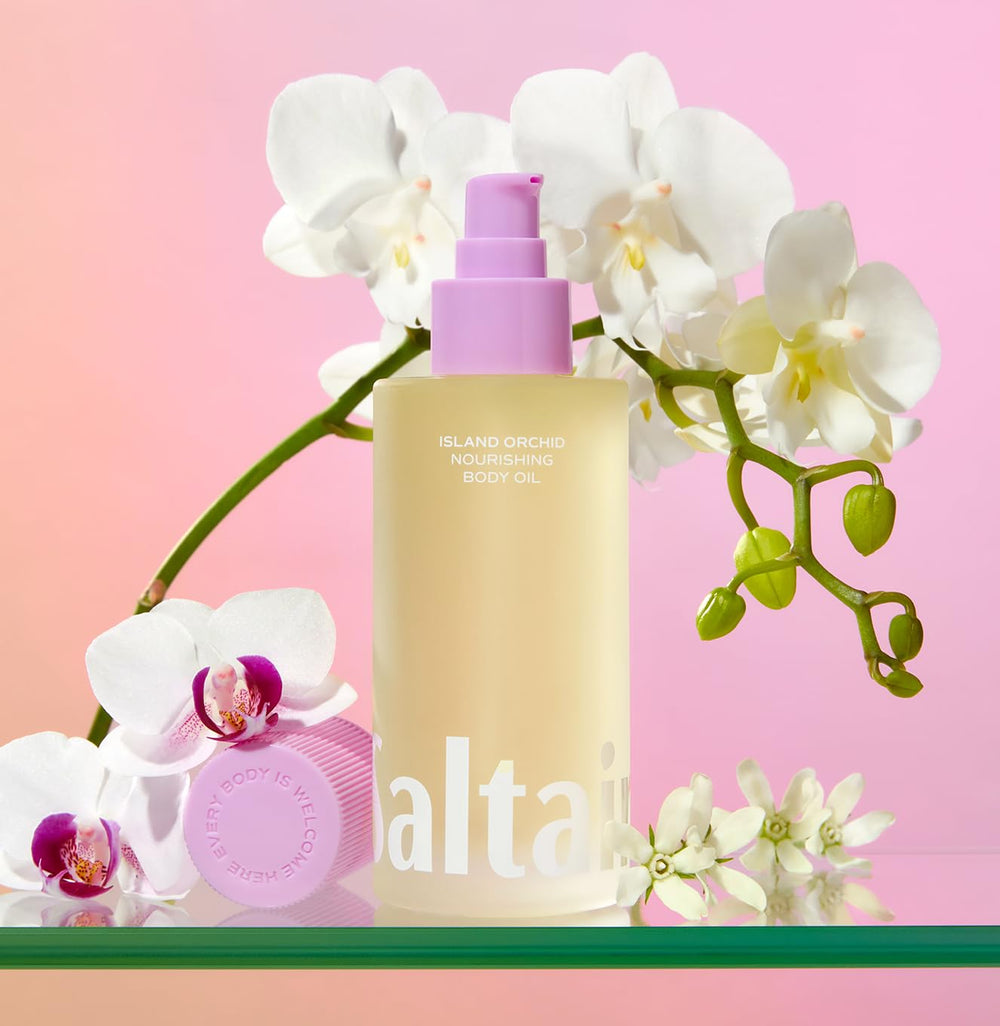 huile Saltair appliquee apres la douche sur peau humide