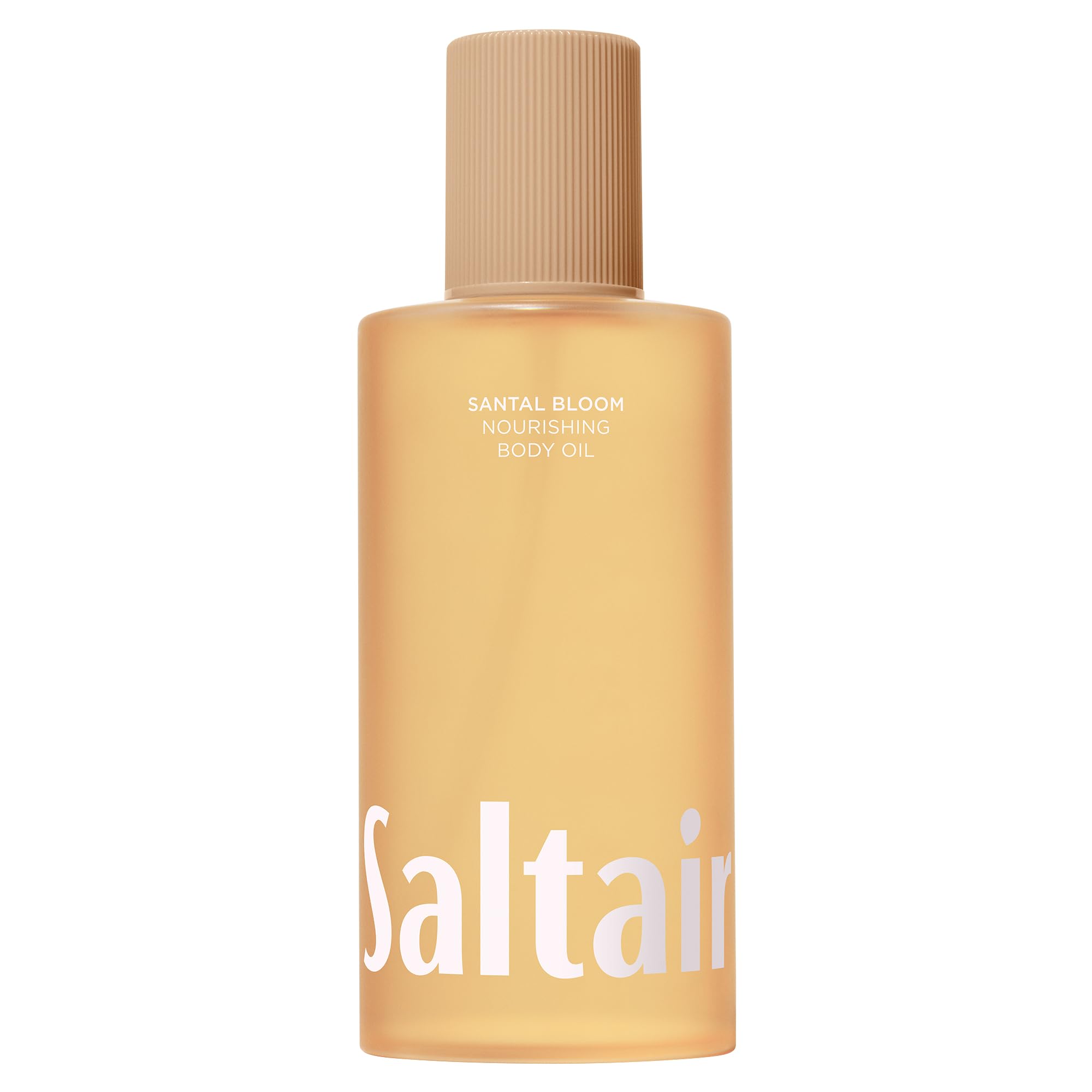 Saltair Santal Bloom – bouteille-pompe montrant lau corps hydratante et non grasses