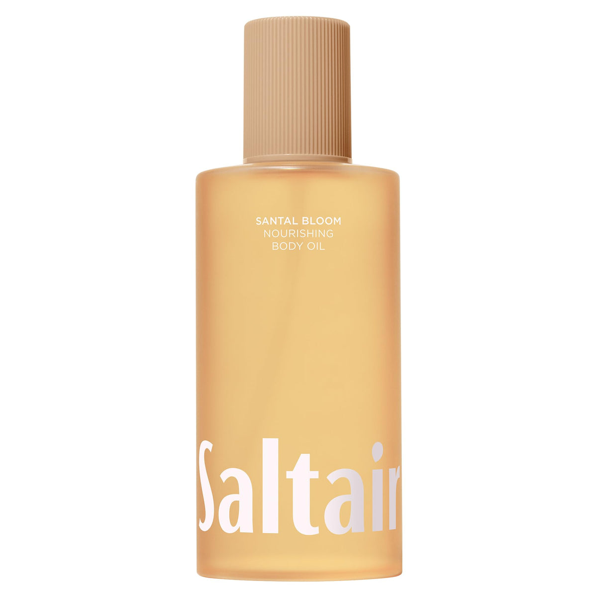 Saltair Santal Bloom – bouteille-pompe montrant lau corps hydratante et non grasses