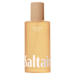 Saltair Santal Bloom – bouteille-pompe montrant lau corps hydratante et non grasses