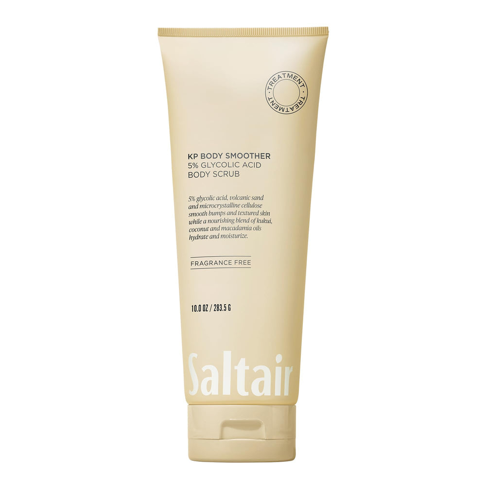 Saltair KP gommage-corps avec sable volcanique pour peau plus lisse.
