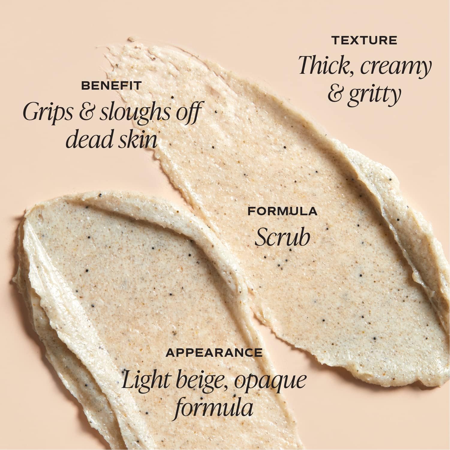 Texture granuleuse Saltair KP exfolie en douceur et révèle éclat.