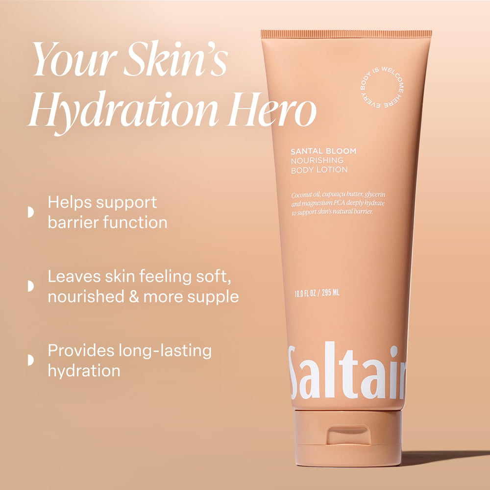 Saltair lotion corps Santal Bloom: parfum floral chaleureux.