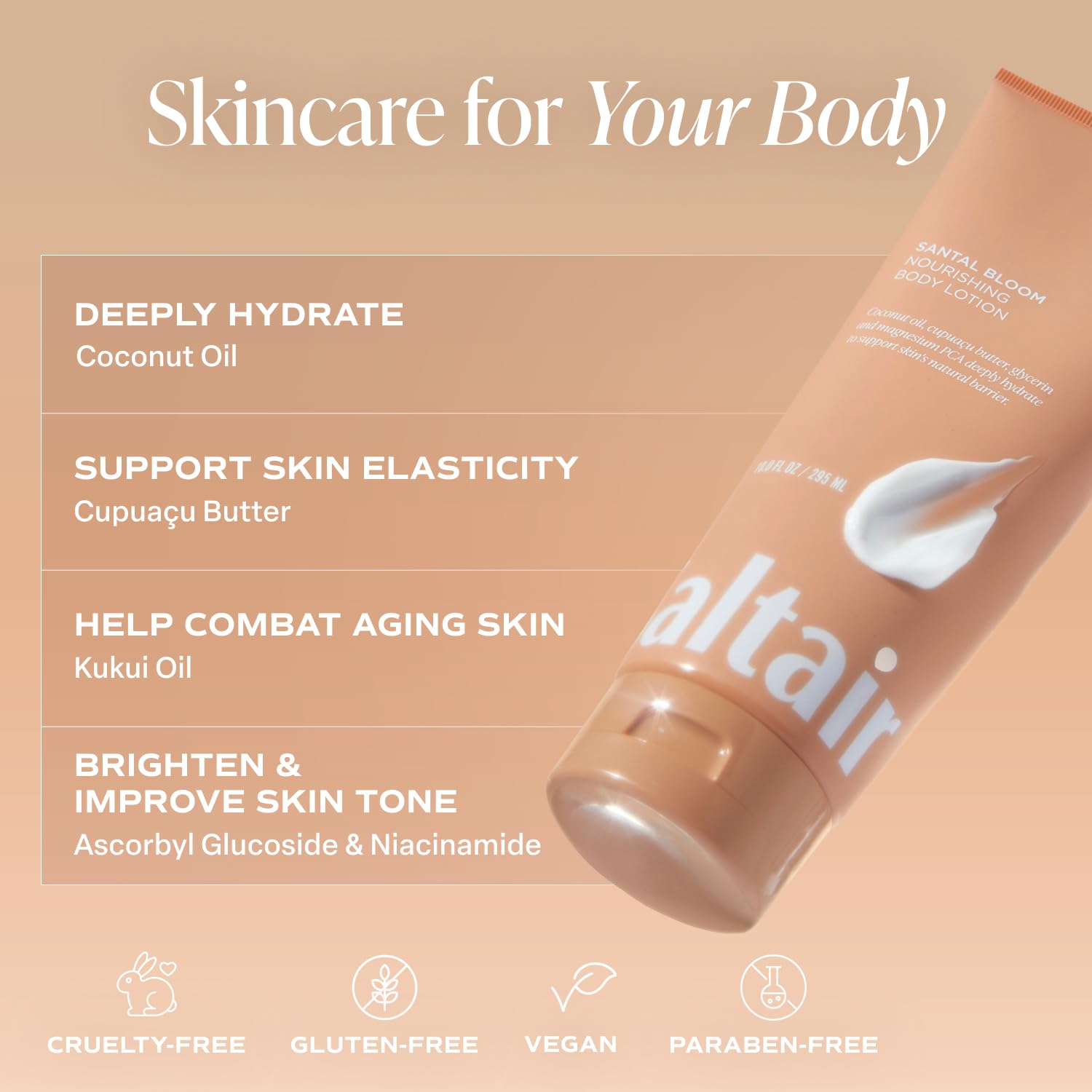 Saltair lotion corps: texture crème riche et veloutée.
