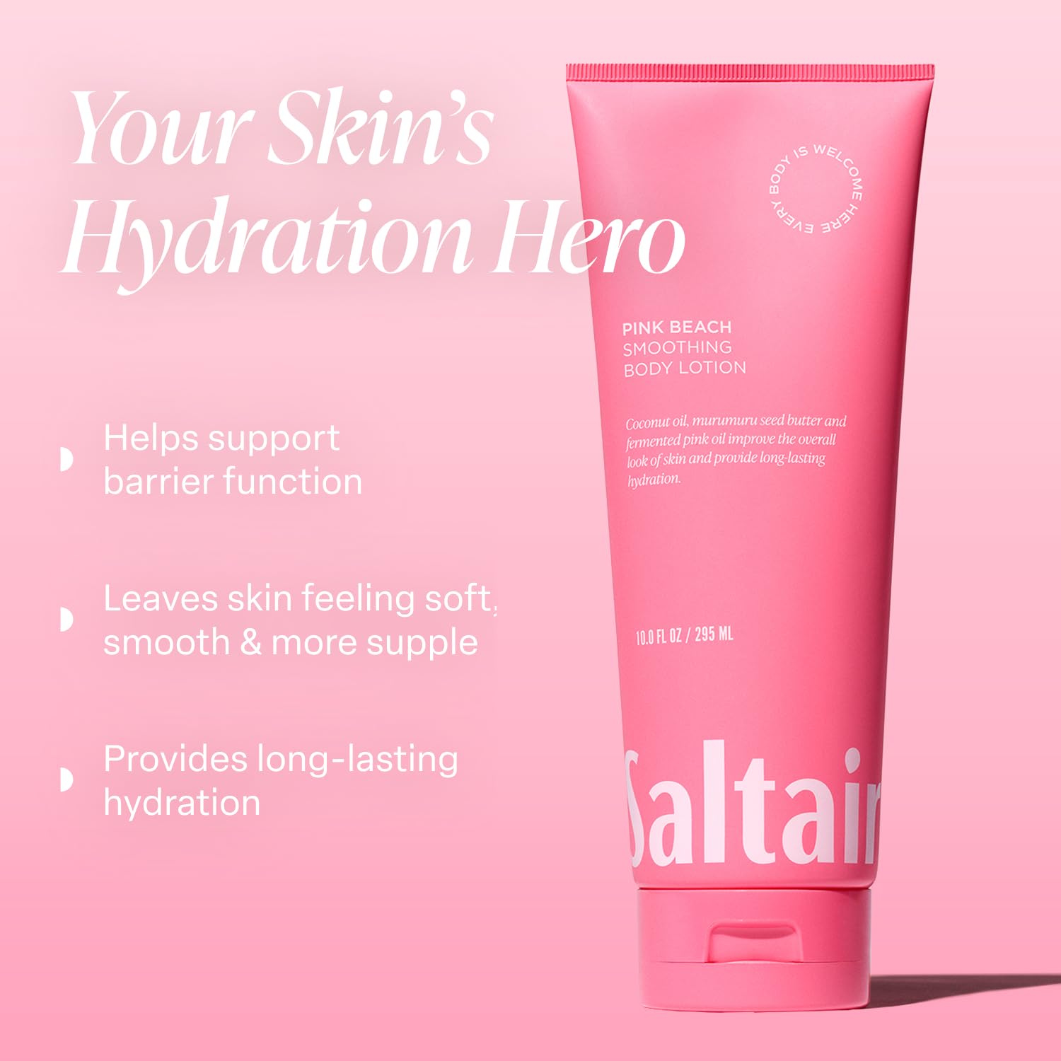 Texture crème onctueuse Saltair pour absorption rapide et peau douce