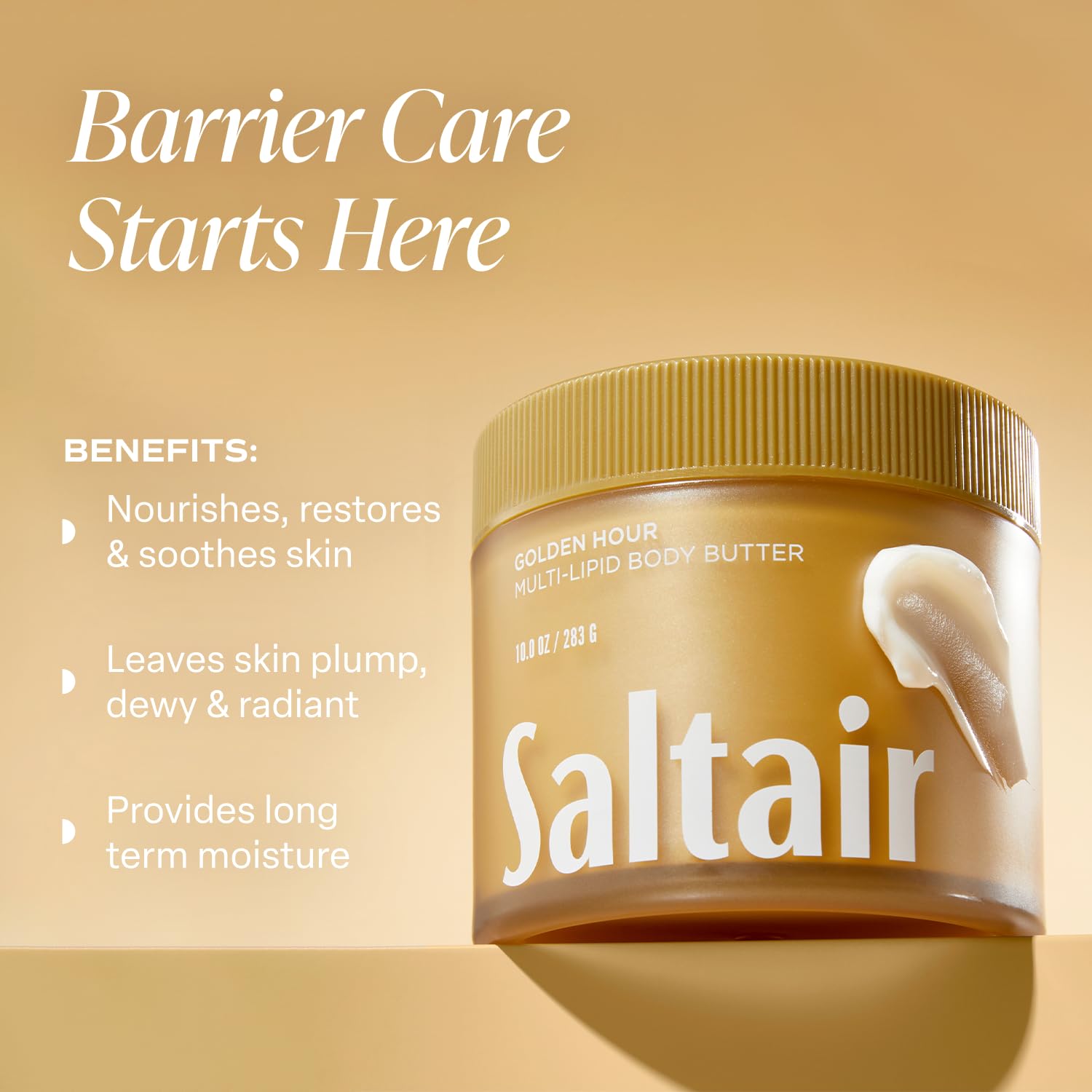 Texture riche de Saltair Multi-Lipid Body Butter qui s absorbe rapidement.