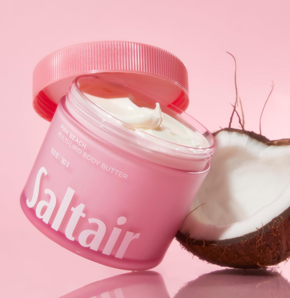 Saltair parfum plage rose évoquant douceur et chaleur tropicale.