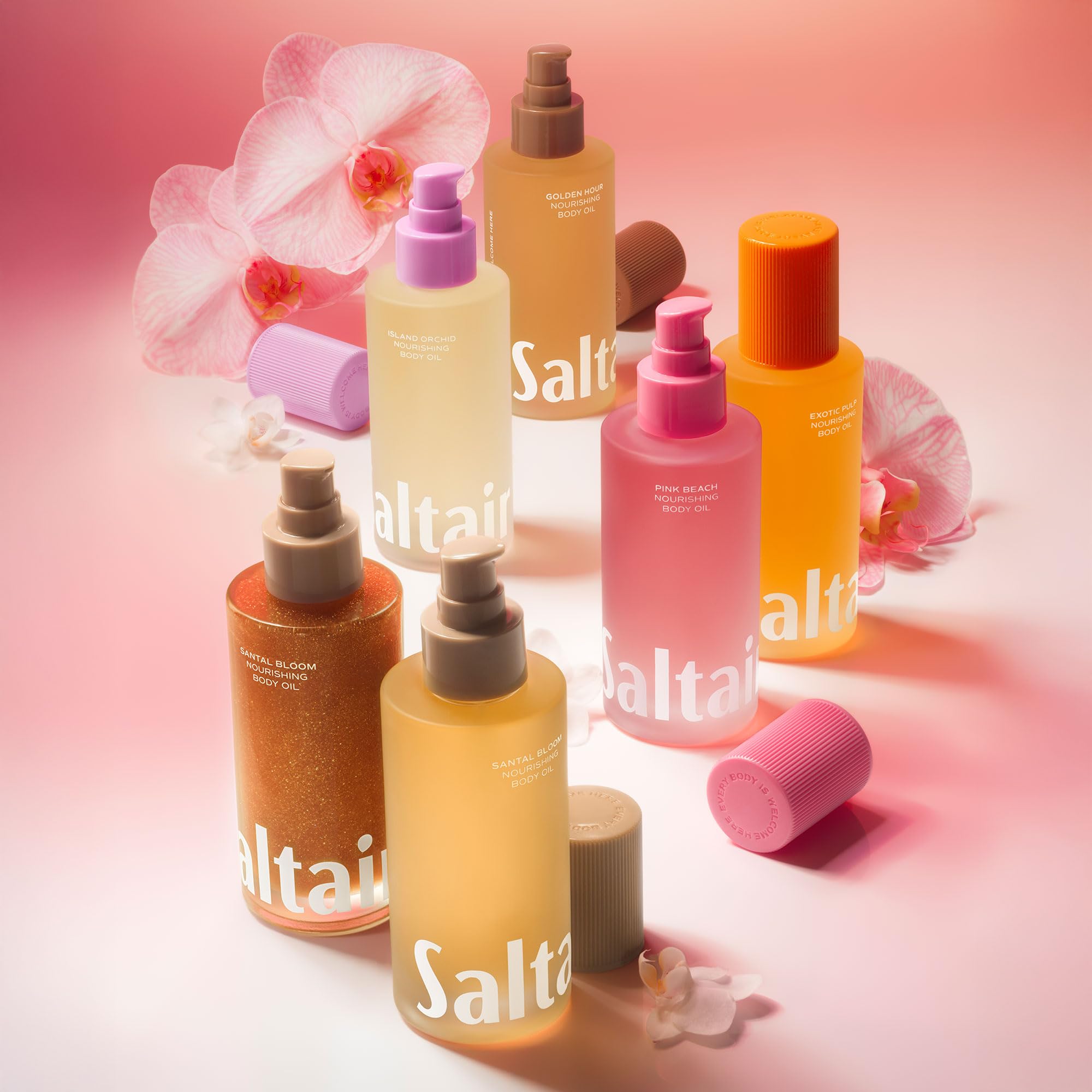 Saltair Santal Bloom – absorption rapide sans résidu gras pour une peau satinée.