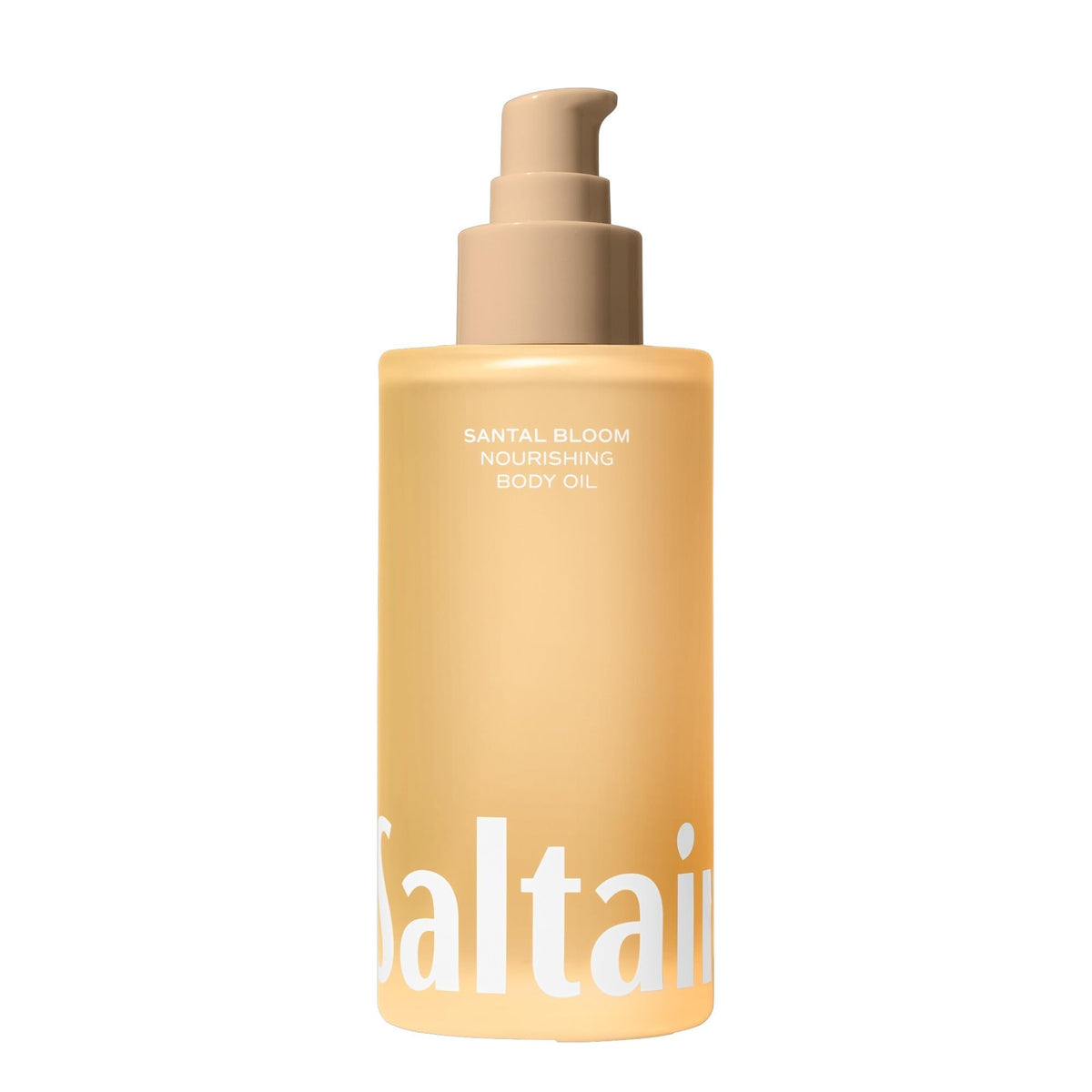 Saltair Santal Bloom – huile corps pompe, hydratation luxueuse et absorption rapide après douche.
