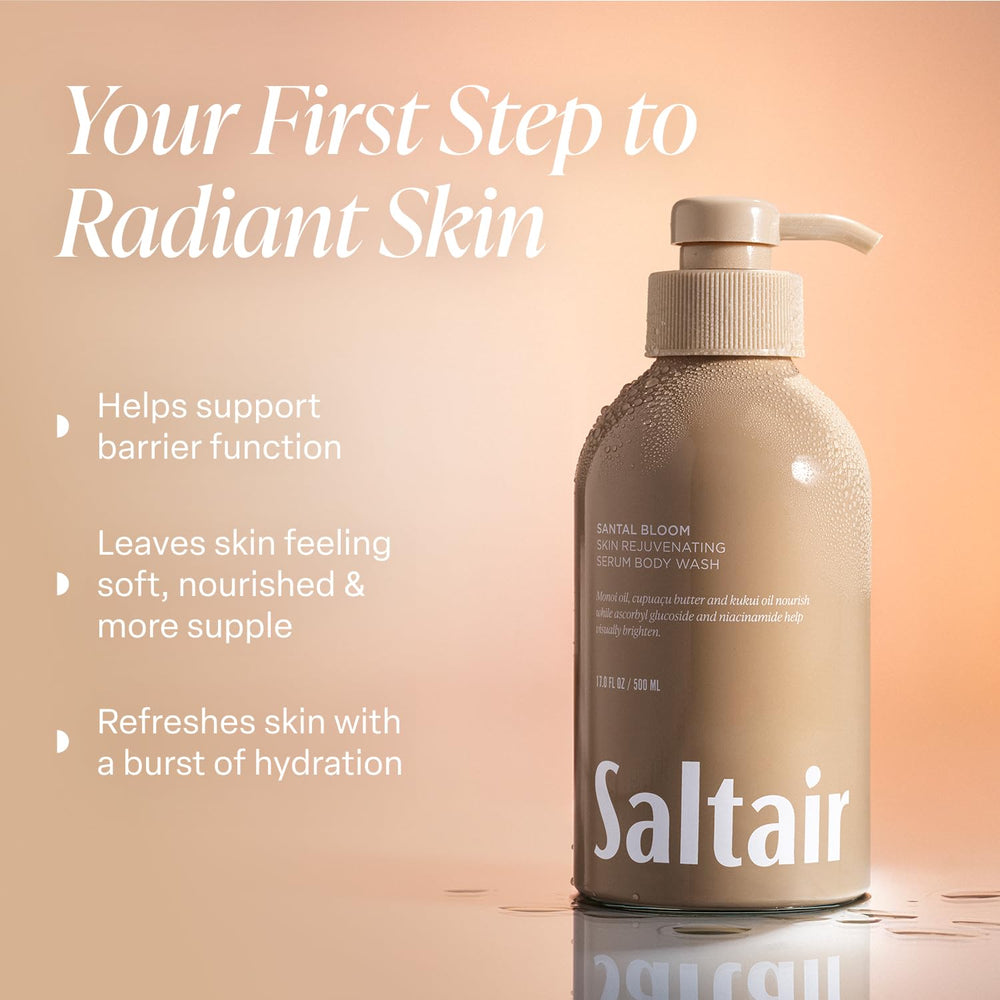 Saltair Santal Bloom : mousse douche crémeuse pour une application agréable.