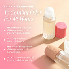 Saltair Serum Déodorant application rapide sans résidu sur la peau.