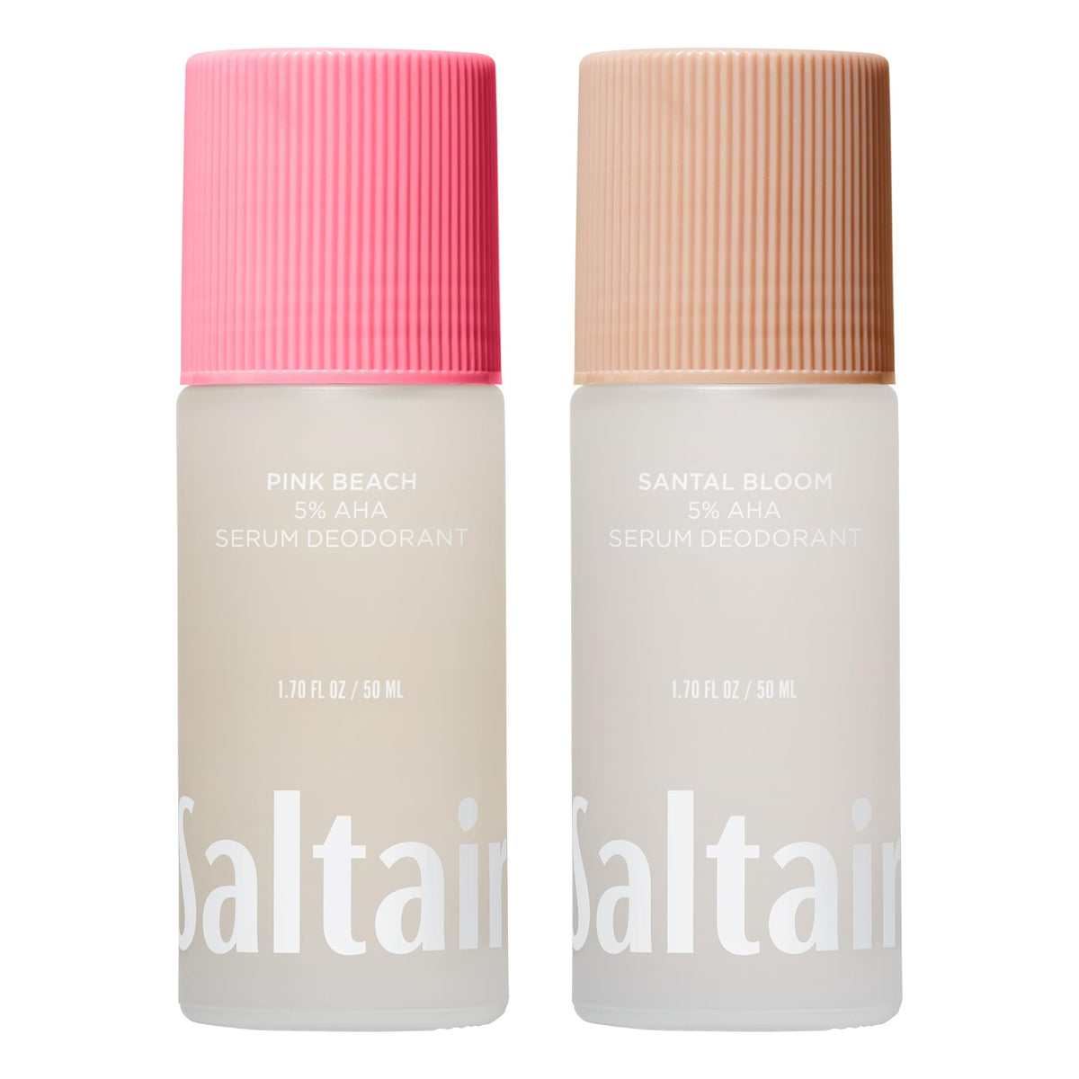 Saltair Serum Déodorant emballage élégant pour usage quotidien et transport facile.
