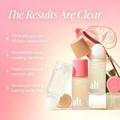Saltair Serum Déodorant roll-on bouteille pratique pour application fluide.
