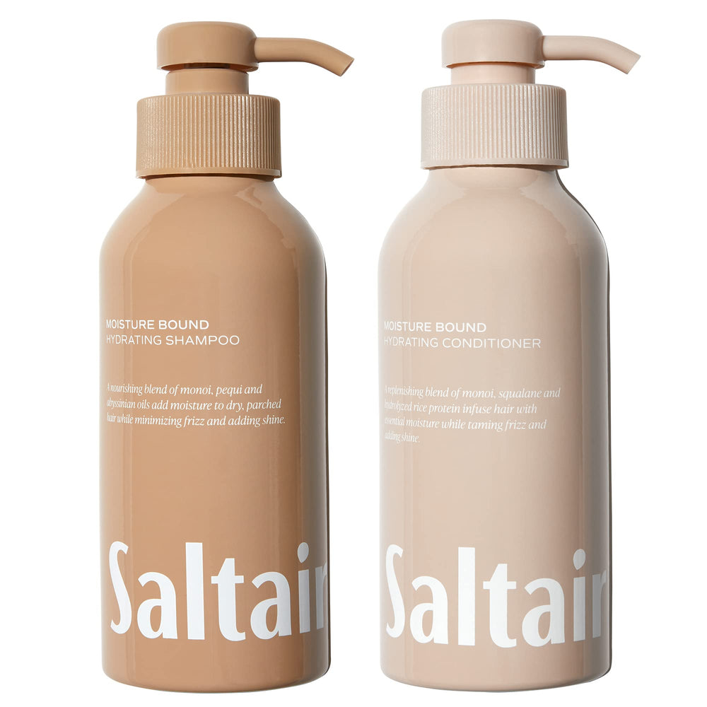 Saltair Shampoing hydratant en flacon 1 L, idéal pour cheveux secs.