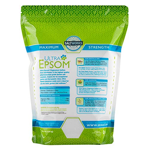 SaltWorks Ultra Epsom se dissout rapidement pour bain facile et efficace