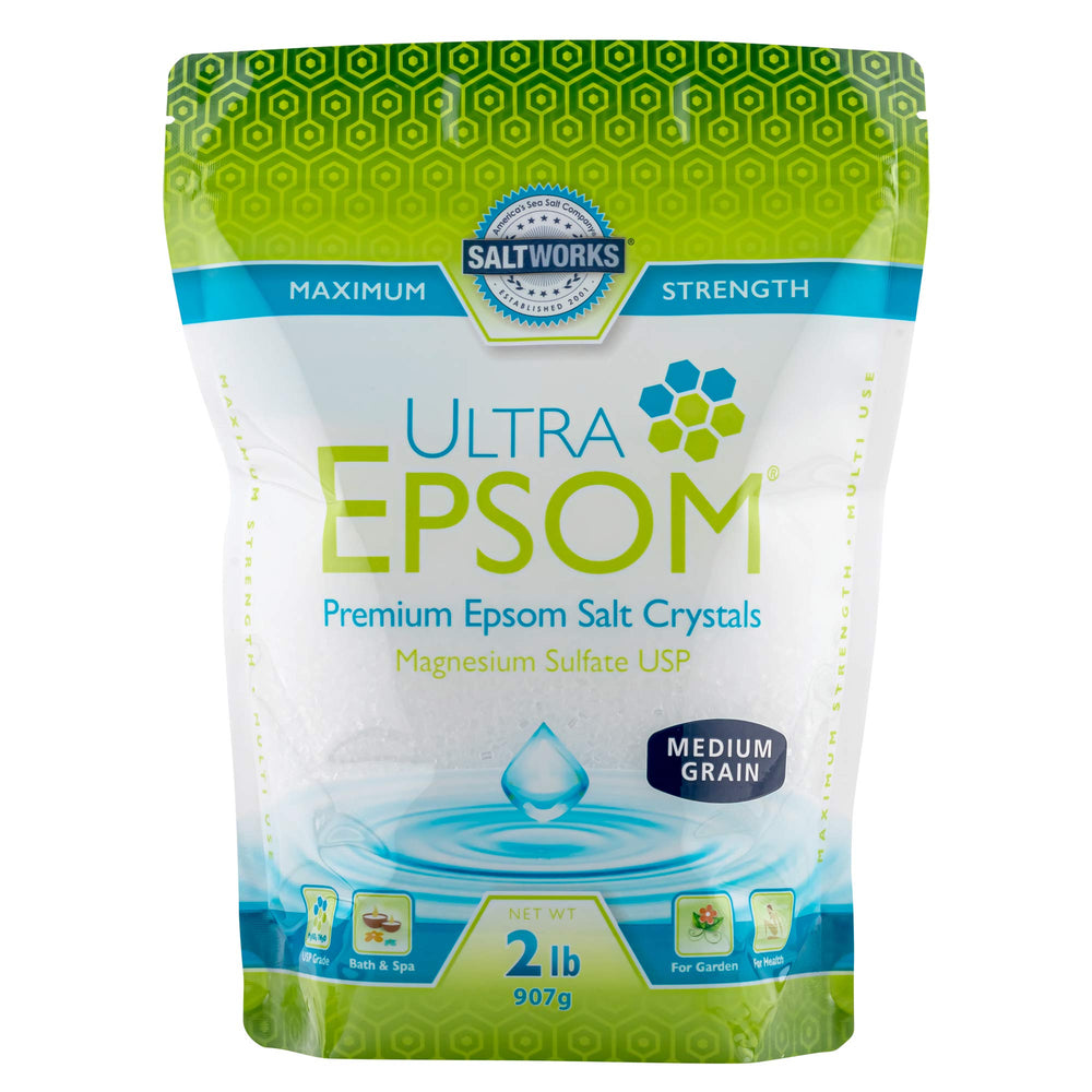 SaltWorks Ultra Epsom Sels bain-grains-moyens: dissolution rapide pour un bain relaxant