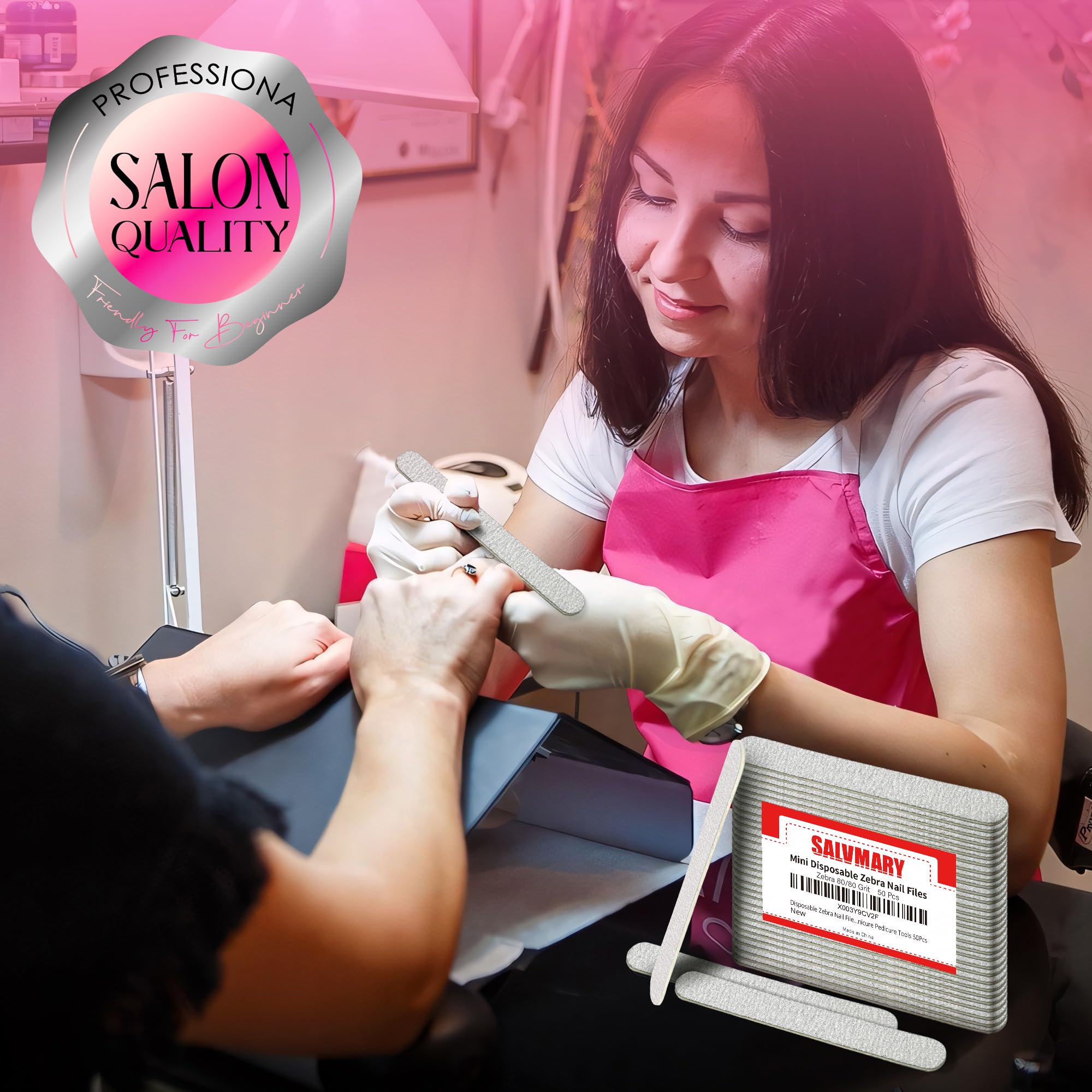 SALVMARY lime de manucure, hygiène et qualité adaptées au nail art.