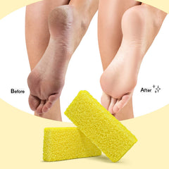 SALVMARY pierre ponce jaunes moyens — texture adaptée à l'exfoliation douce.