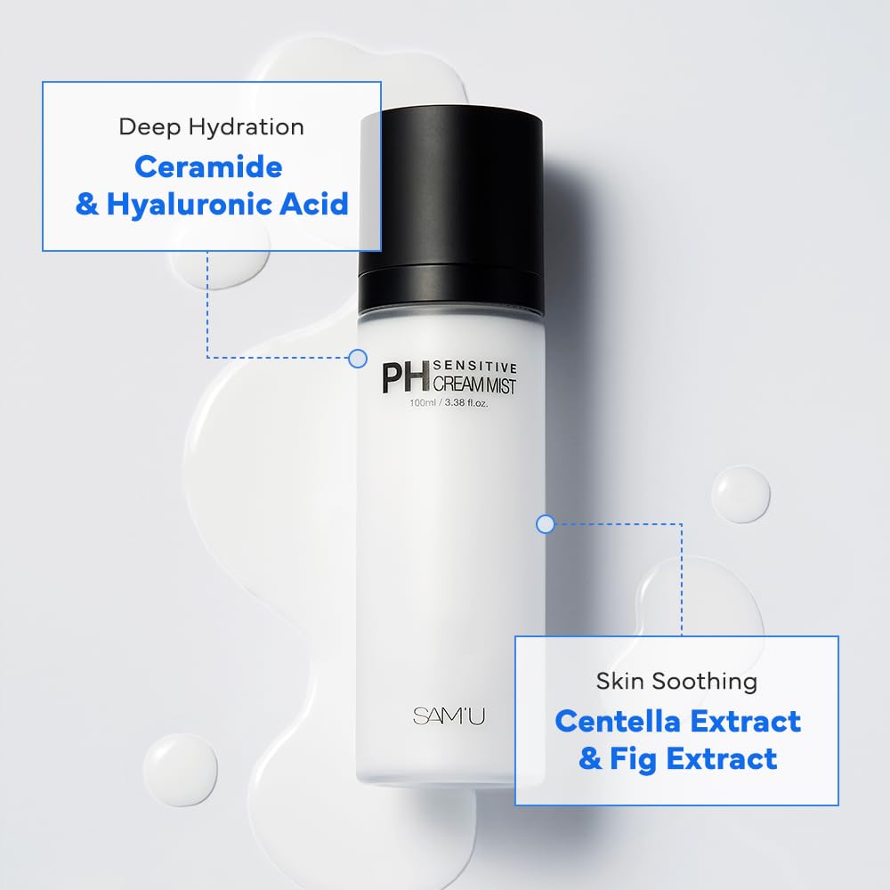 SAM'U brume-visage fine: application invisible sur le maquillage