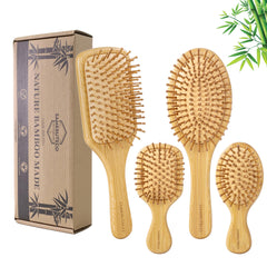 SAMEBUTECO brosse cheveux bambou rectangulaire grande pour démêlage en douceur