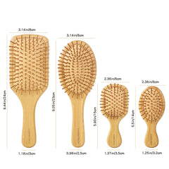 SAMEBUTECO mini brosse cheveux bambou rectangulaire petite pour voyage